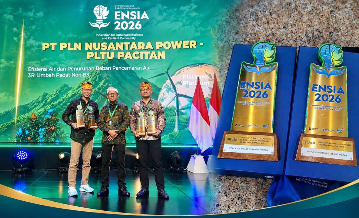 PLN NP UP Pacitan Raih Empat Penghargaan ENSIA 2026