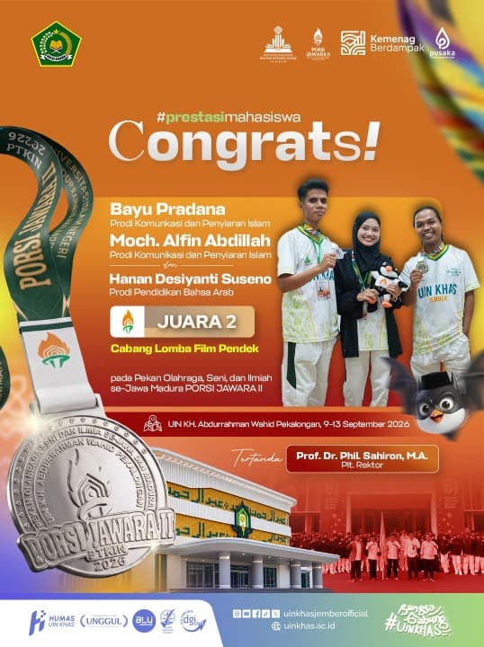 Film Pendek “ODUA” Antar UIN KHAS Jember Raih Juara 2 PORSI JAWARA II