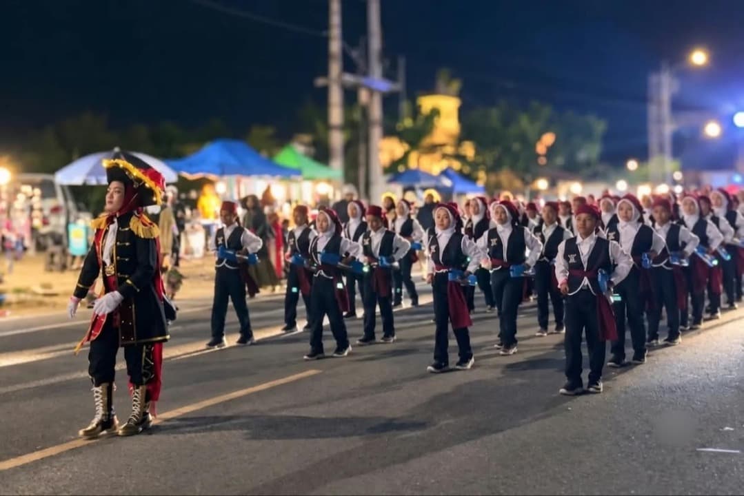 Gema Watu Kendang MI GUPPI Jatimalang Sabet Juara 3 Pacitan Night Marching Parade 2026