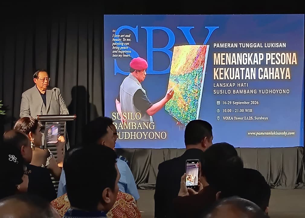 SBY Gelar Pameran Lukisan di Surabaya, Hadirkan 100 Karya hingga Buku Monograf