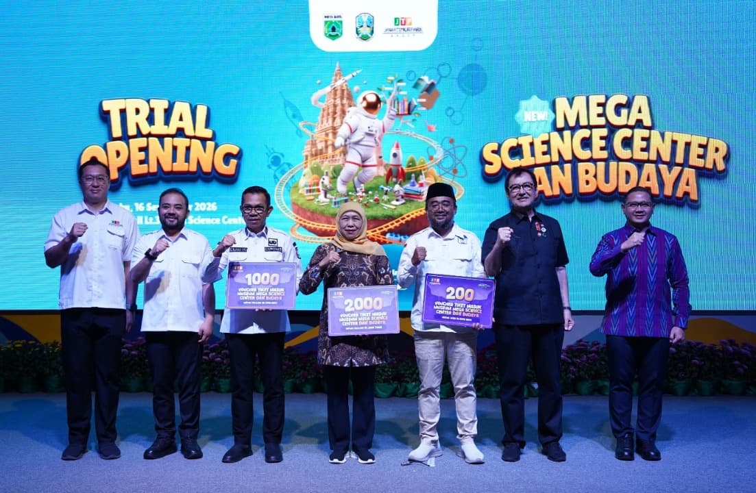 Gubernur Jawa Timur Buka Trial Opening Mega Science Center dan Budaya di Jatim Park 1