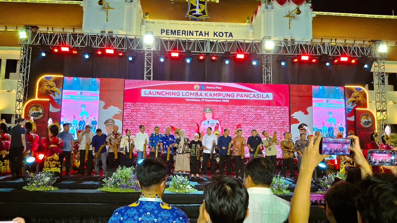 Lomba Kampung Pancasila Resmi Dibuka, Eri Cahyadi Kobarkan Semangat Gotong Royong Warga Kota Surabaya