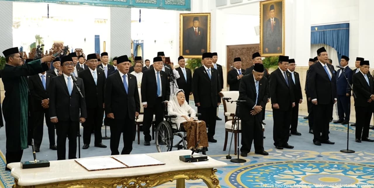 Prabowo Lantik 26 Anggota Wantimpres di Istana Negara, Pratikno Jadi Ketua