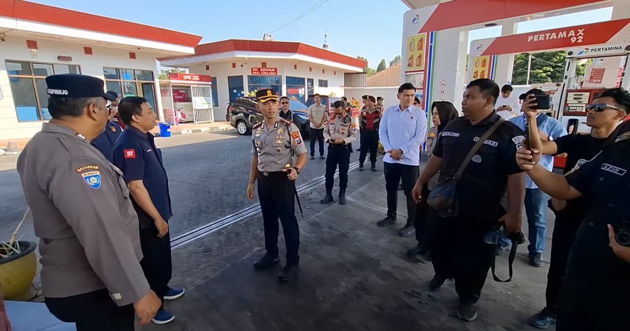 Gelar Sidak di Tiga Kecamatan, Polres Kediri Kota Temukan SPBU Kehabisan Pertalite