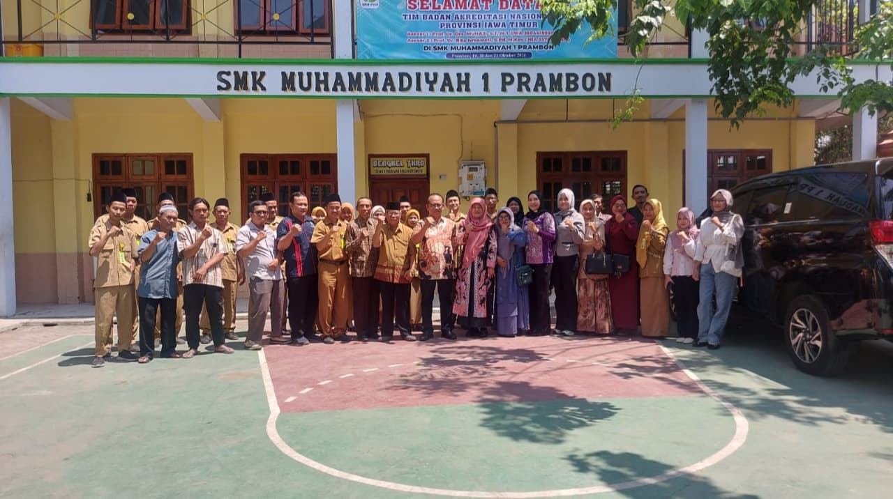 SMK Muhammadiyah 1 Prambon Jalani Visitasi Akreditasi BAN-PDM Jatim, Perkuat Komitmen Tingkatkan Mutu Pendidikan