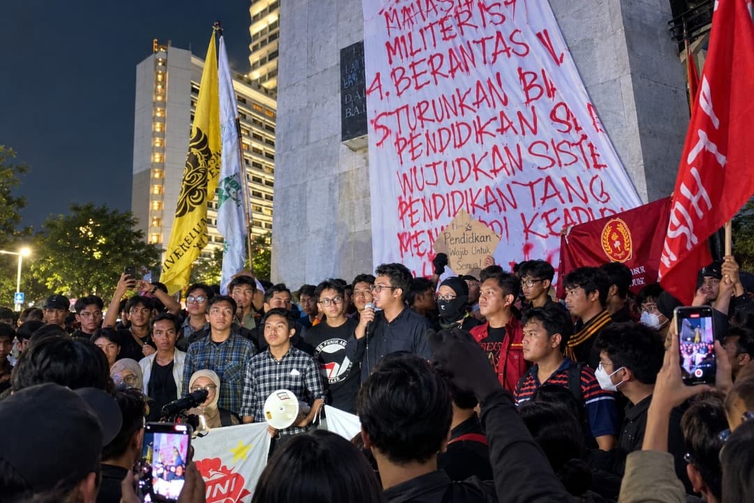 Mahasiswa Gugat Dua Tahun Pemerintahan Prabowo-Gibran Lewat Lima Tuntutan