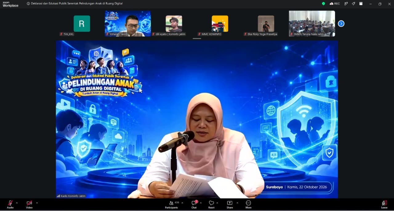 Lindungi Anak di Ruang Digital, Pemprov Jatim Luncurkan Program Perisai Anak
