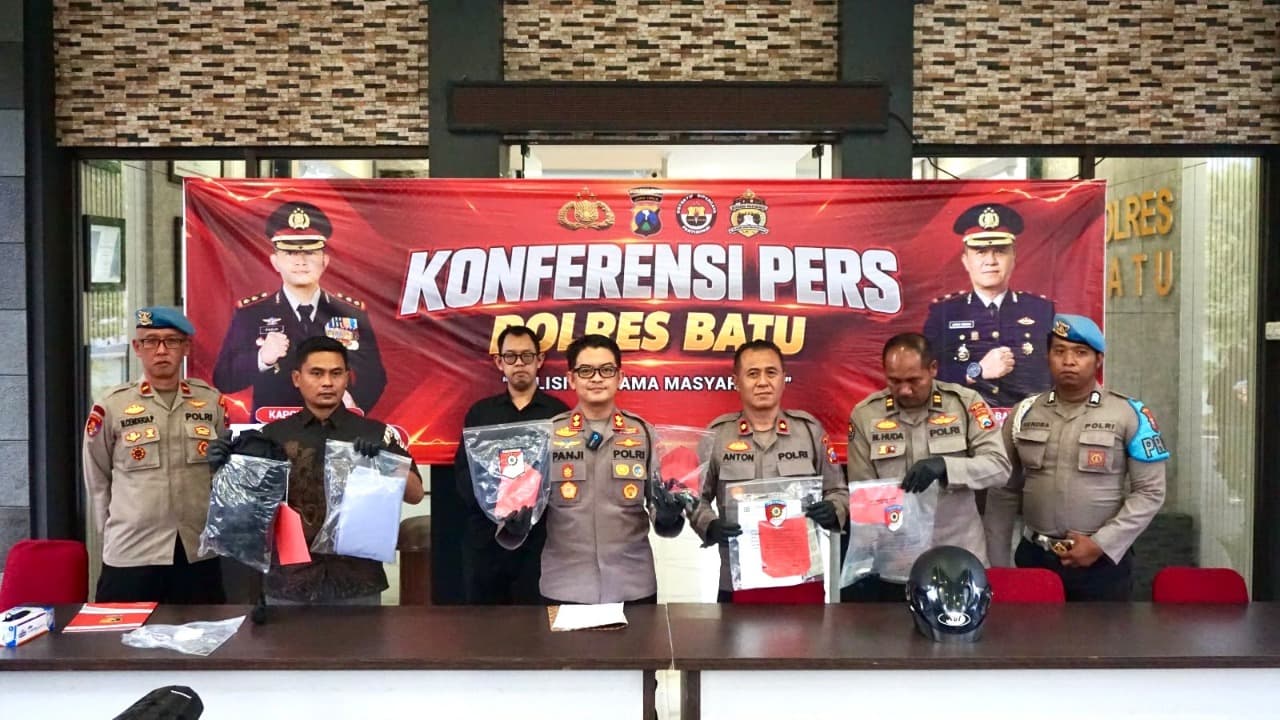 Operasi Sikat Semeru 2026, Polres Batu Ungkap 8 Kasus Curanmor dan Bekuk 11 Tersangka