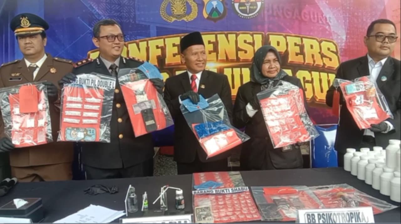 Bongkar Puluhan Kasus Narkoba, Satresnarkoba Polres Tulungagung Tangkap 91 Tersangka dan Sita Ratusan Gram Sabu